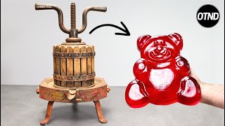 Antique Grape Press Restoration  I Made A Giant Gummy Bear with the Juice [upl. by Celinka]