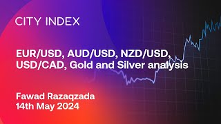 EURUSD AUDUSD USDCAD Gold and Silver analysis  May 14 2024 [upl. by Gelhar]