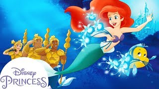 The Little Mermaid The Ghost Lights Readalong  Disney Princess Bedtime Stories [upl. by Farr]