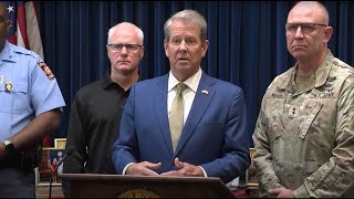 GA Governor Brian Kemp speaks about call with Joe Biden agricultural secretary  Hurricane Helene [upl. by Sergu]