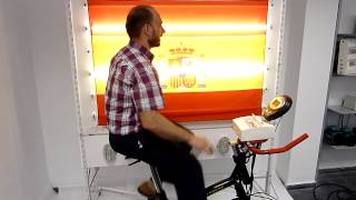 Generador bicieléctrico bicicleta estática de spinning [upl. by Aracat]