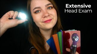 Extensive Head Examination Lots of Palpation Cranial Nerve Tests 🩺 ASMR Medical Roleplay [upl. by Kristen]