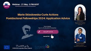 2024 Application Advice for Marie SklodowskaCurie Actions Postdoctoral Fellowships [upl. by Shulock]