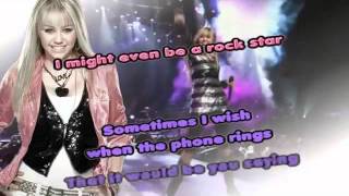 Hannah Montana  Rockstar Karaoke WLyrics [upl. by Hance]