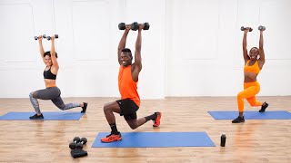 35Minute FullBody Workout With Weights With Raneir Pollard [upl. by Jessamine428]