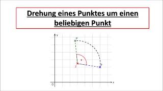 Drehung eines Punktes um einen beliebigen Punkt [upl. by Lose]