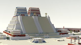 Minecraft Tenochtitlan Huey Teocalli quotTemplo Mayorquot  The Great Aztec Temple [upl. by Nillor]