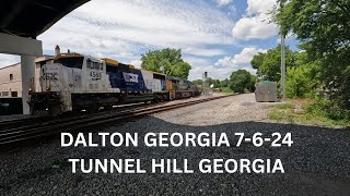 Dalton Georgia Railfanning with a CSX heritage unit [upl. by Alvord]