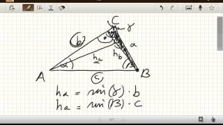Der Sinussatz im Allgemeinen Dreieck [upl. by Andrade]