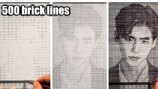 Easy drawing with a ruler  DP ART DRAWING [upl. by Ablasor]