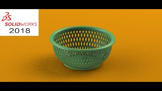 how to design basket in solidworks  solidworks  basket ki design kese kare  basket [upl. by Virge]