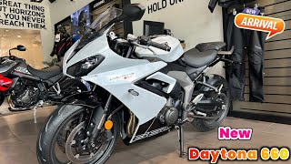 New Launch 🚀 Triumph Daytona 660 Details Walkaround  2024 Triumph Daytona 660 Review [upl. by Einapets186]