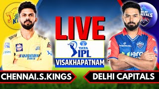 IPL 2024 Live CSK vs DC Live Match  IPL Live Score amp Commentary  Chennai vs Delhi Live Innings 2 [upl. by Remle472]