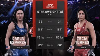 UFC 307 Esparza vs Pennington UFC 5 Simulation [upl. by Cord258]