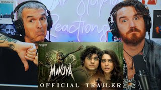 MUNJYA  Official Trailer  Sharvari  HORROR REACTION [upl. by Nnairac610]