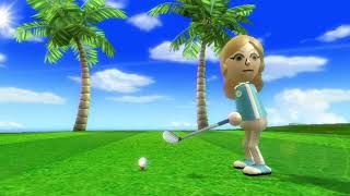 going pro in every wii sports resort sport  golf [upl. by Enialem]