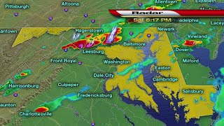 Doppler Radar Tracking Storms Through Maryland [upl. by Caye673]