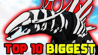 TOP 10 BIGGEST CREATURES in Creatures of Sonaria [upl. by Gaut496]