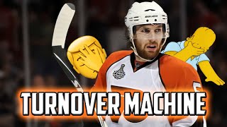 Braydon Coburn Flyers Compilation of Turnovers Own Goals and Bad Plays [upl. by Buerger]