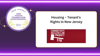 Housing – Tenant’s Rights in New Jersey 2023 NJ YTC [upl. by Vierno]