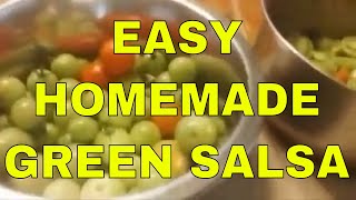 Green SALSA  Easy Homemade Salsa Verde [upl. by Edieh]