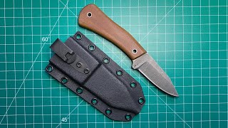 Kistner Knives Urbanite FULL REVIEW pocket fixed blade [upl. by Duma288]