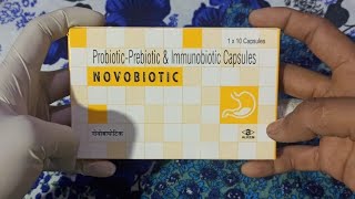 Probiotic  Prebiotic amp Immunobiotic Capsules  NOVOBIOTIC Capsules  use  Dose  in hindi [upl. by Notsirhc]