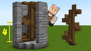 How To Build Spiral Stairs CORRECTLY In Minecraft [upl. by Knipe]