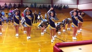 Frontier High School Hello Cheer 2012 [upl. by Ahsoyem]