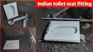 Indian toilet seat installation  टॉयलेट सीट फिटिंग करना सीखें [upl. by Annaesor]