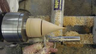 Woodturning   Beginners Project 2  A Christmas Tree [upl. by Caughey]