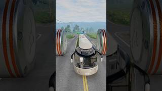 Mix Color Buses vs Bollards Crash 💥 Vid59 beamngdrive [upl. by Obau]