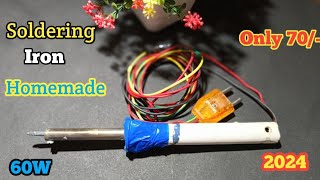 How To Make Soldering Iron At Home  Only 70 Rupees  এবাৰ নিজেই বাড়িতে তৈরি করূন Soldering Iron [upl. by Tremann236]