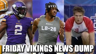 Minnesota Vikings News Dump 3124  Combine Winners Mattison Cut KOC Forty [upl. by Amluz]