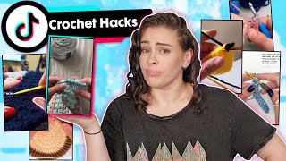 Trying EVEN MORE TikTok Crochet Hacks [upl. by Wahl]