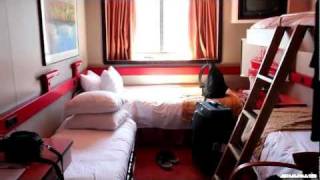 Carnival Paradise Cruise Ocean view Room Tour HD [upl. by Ikcim]