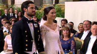 Prince Carl Philip of Sweden amp Sofia Wedding ceremony June 2015 [upl. by Horter]