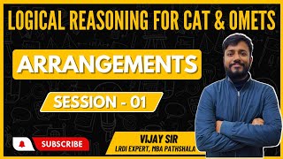 Logical Reasoning  Linear Arrangements Easy Session 01  MBA Pathshala  Vijay Sir  CAT LRDI [upl. by Nosak50]