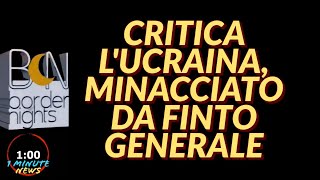 CRITICA LUCRAINA MINACCIATO DA FINTO GENERALE DEI SERVIZI SEGRETI  1 Minute News [upl. by Eiuqnimod]