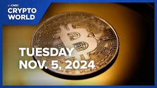 Bitcoin jumps to 70000 as investors await US election results CNBC Crypto World [upl. by Esor]