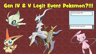 How to Get LEGIT Event Pokemon in Gen 4 amp 5 2019 [upl. by Htebzil]