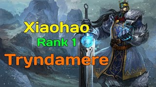 RANK 1 TRYNDAMERE  XIAOHAO TRYNDAMERE VS Darius KR Master 600LP  XIAOHAO STREAM [upl. by Beckerman]