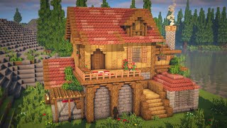 Minecraft How To Build A Cottage Tutorial [upl. by Morehouse]