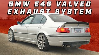 BMW E46 325i amp 330i Valved Exhaust  ECS Tuning [upl. by Notsniw]