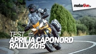 TEST  APRILIA CAPONORD 1200 RALLY 2015 [upl. by Marinna253]