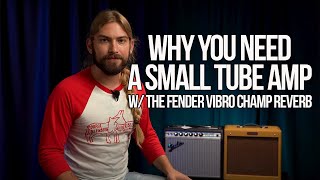 Fender Vibro Champ Reverb vs Pro Jr  Why You Need a Small Tube Amp [upl. by Dallon]