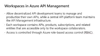 Workspaces in Azure API Management Public Preview [upl. by Currey]