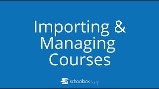 Importing and Managing Courses  LMS Tools [upl. by Alleacim]