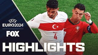 Türkiye vs Portugal Highlights  UEFA Euro 2024 [upl. by Yrok912]