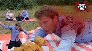 quotTEDDY BEAR ATTACKS FAMILY ON A PICNICquot Gory fight scene [upl. by Nador923]